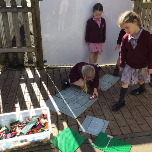 This week we have explored sound, and enjoyed being outside when we could!