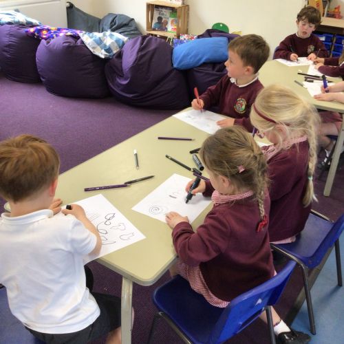 We listened to music and drew - wow!
